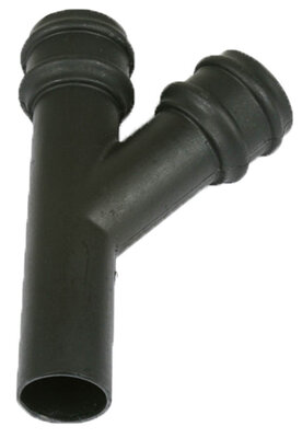 68mm Round 135 degree Downpipe Branch Cast Iron Effect