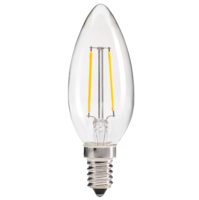 LED Filament Candle Lamp 2W SES Clear