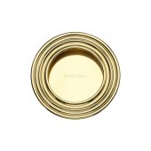 ROUND REEDED FLUSH PULL PB