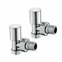 Inta 15mm Angled Modern Chrome Radiator Valve 1025CP