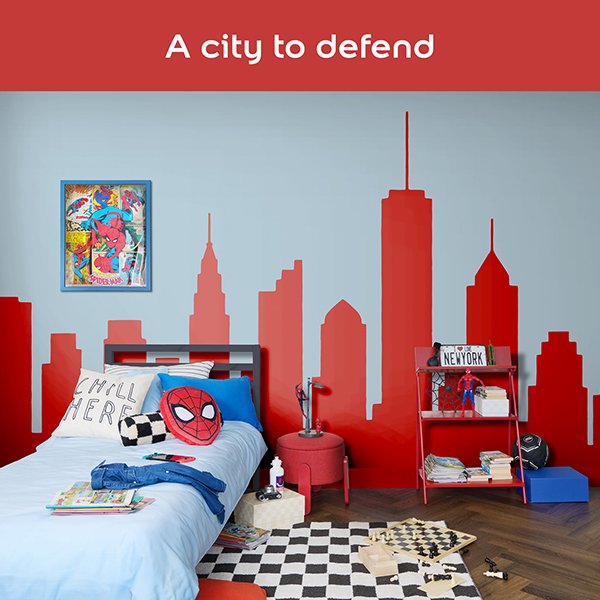 Dulux Easycare Spiderman Web Slinger Red Bedroom Colour Inspiration