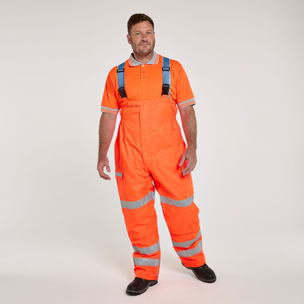 PULSAR&reg; Protect Waterproof Salopettes Orange  - Recycled Content