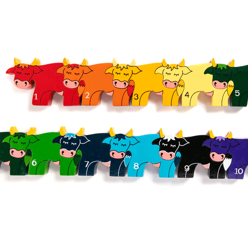 Number Cow Row Jigsaw Puzzle 2
