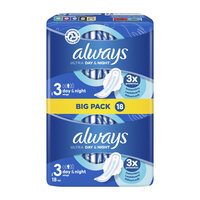 Always Ultra Day & Night Sanitary Towels With Wings Size 3 18s