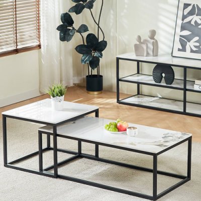 Cody Coffee Table Set Of 2 -  White
