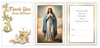 Parchment Card/Insert - Thank You Mass Bouquet   (22549)