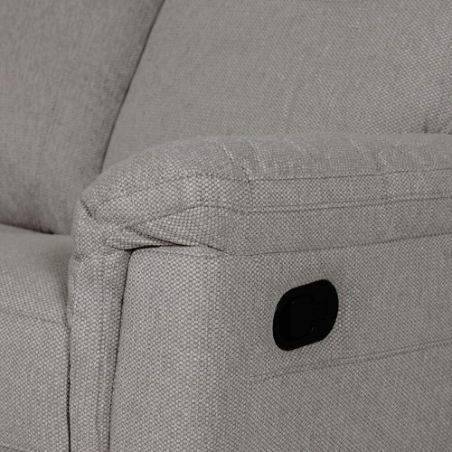 David Manual Recliner Corner Sofa - Grey 4