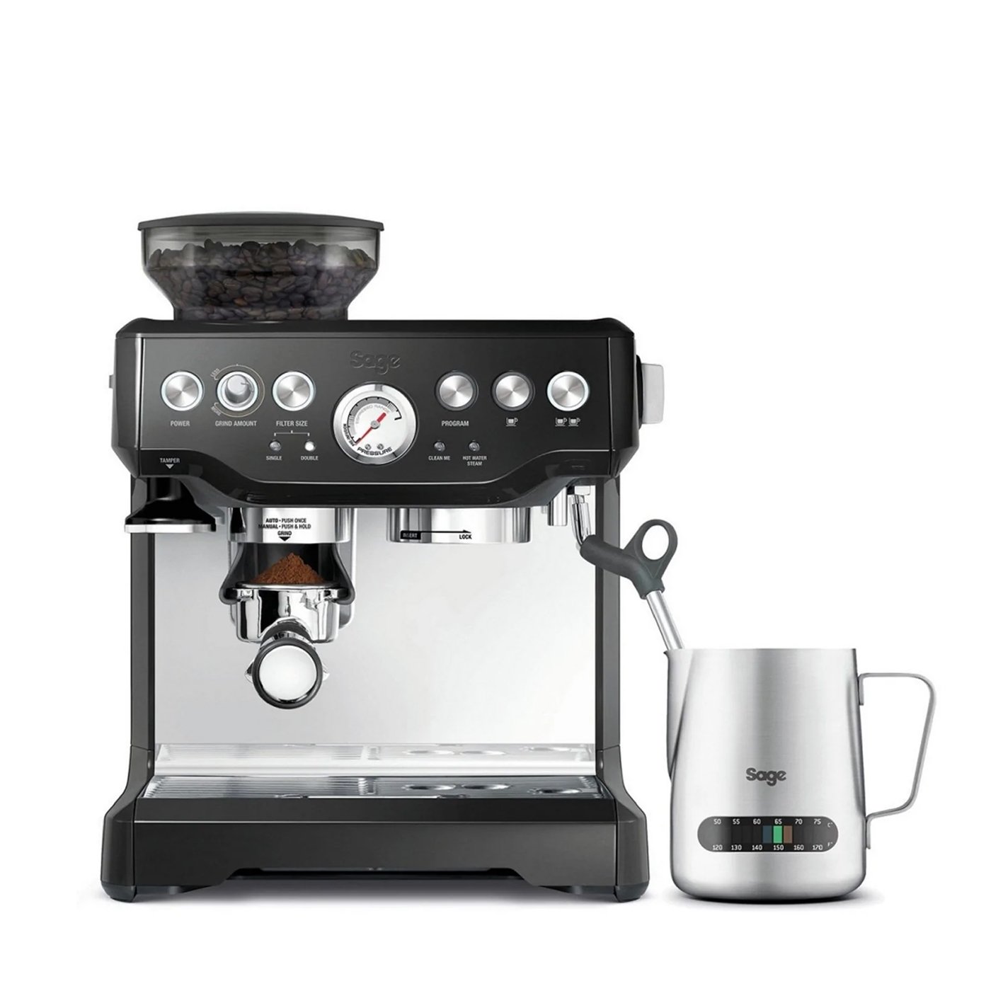 Sage The Barista Express Bean to Cup Coffee Machine - Black Sesame