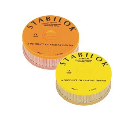 Fairfax Stabilok Titanium Pins Jumbo Pack - 100pk Orange - DMI Ireland's Leading Dental Supplier - Next Day Delivery