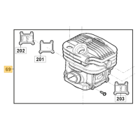 GGP / STIGA - CHAINSAW CYLINDER 