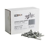 FIBROTECH PANEL SCREWS 100's 4.2x30mm GREY