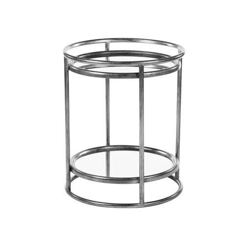 Tara Amelia Side Table With Self - Silver