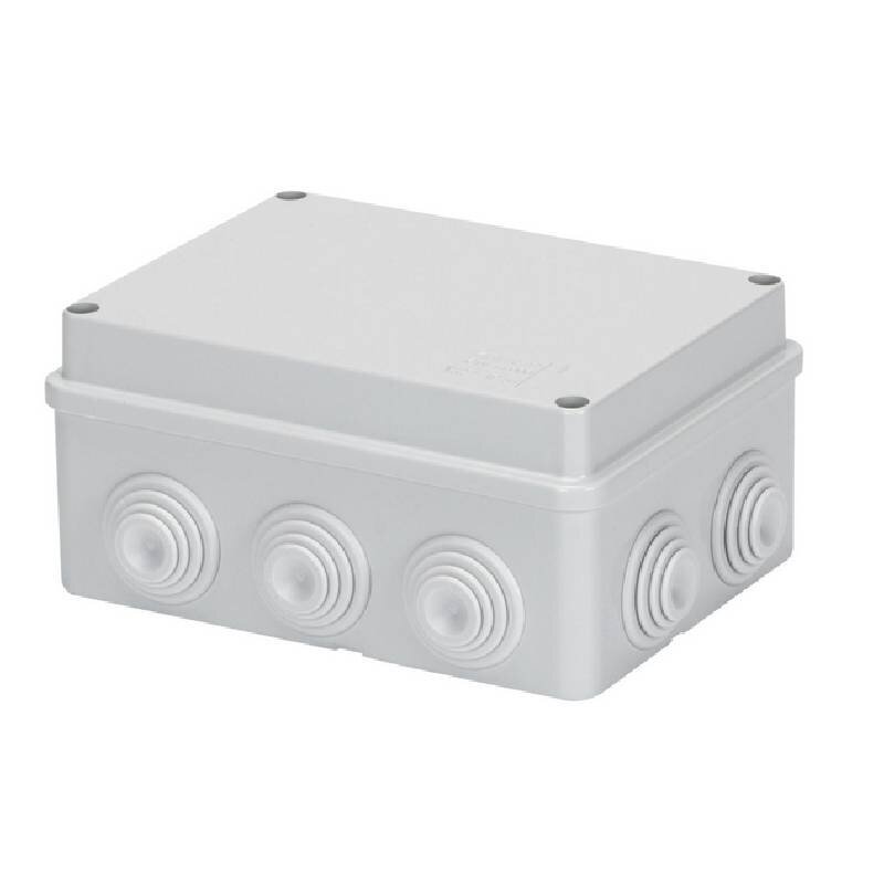 Gewiss GW44006 IP44 Grey Junction Box Plain