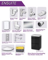 Sonas Ensuite Floorstanding Bundle Gloss Black