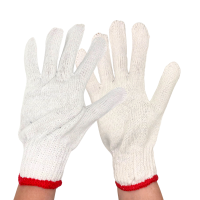 Bodytech Bleached White Cotton Glove, 7G, 480Pr, Large