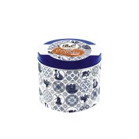 Blue and white tin of caramel wafers - VAT FREE - 12 x 260g