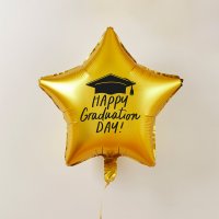 Gold 'Happy Graduation' 18" Foil Balloon
