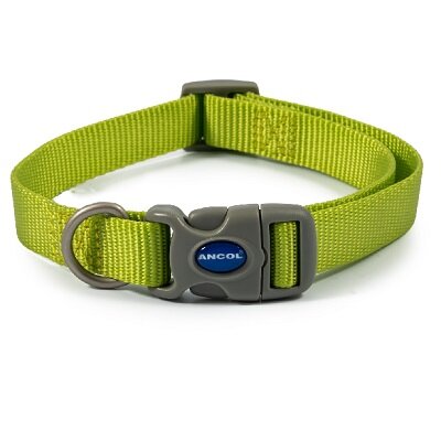 Ancol Viva Adjustable Quick Fit Collar Lime 30-50cm