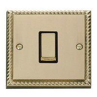 Georgian Brass 10A 1G 2W Switch