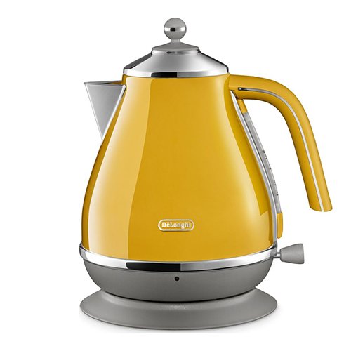 DeLonghi 1.7L Icona Capitals Kettle - Yellow | KBOC3001Y