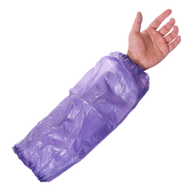 Disposable Polythene Sleeves Blue