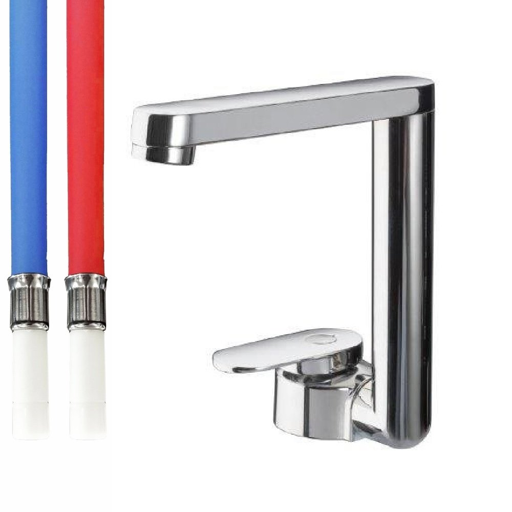 Reich Twister Mixer Tap (Chrome - Smooth Hose Fittings)