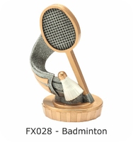 Badminton Flex Figure 75mm (Silver & Gold)