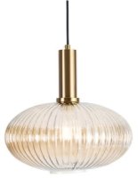 Dundalk Glass / Brass Pendant Light 30CM