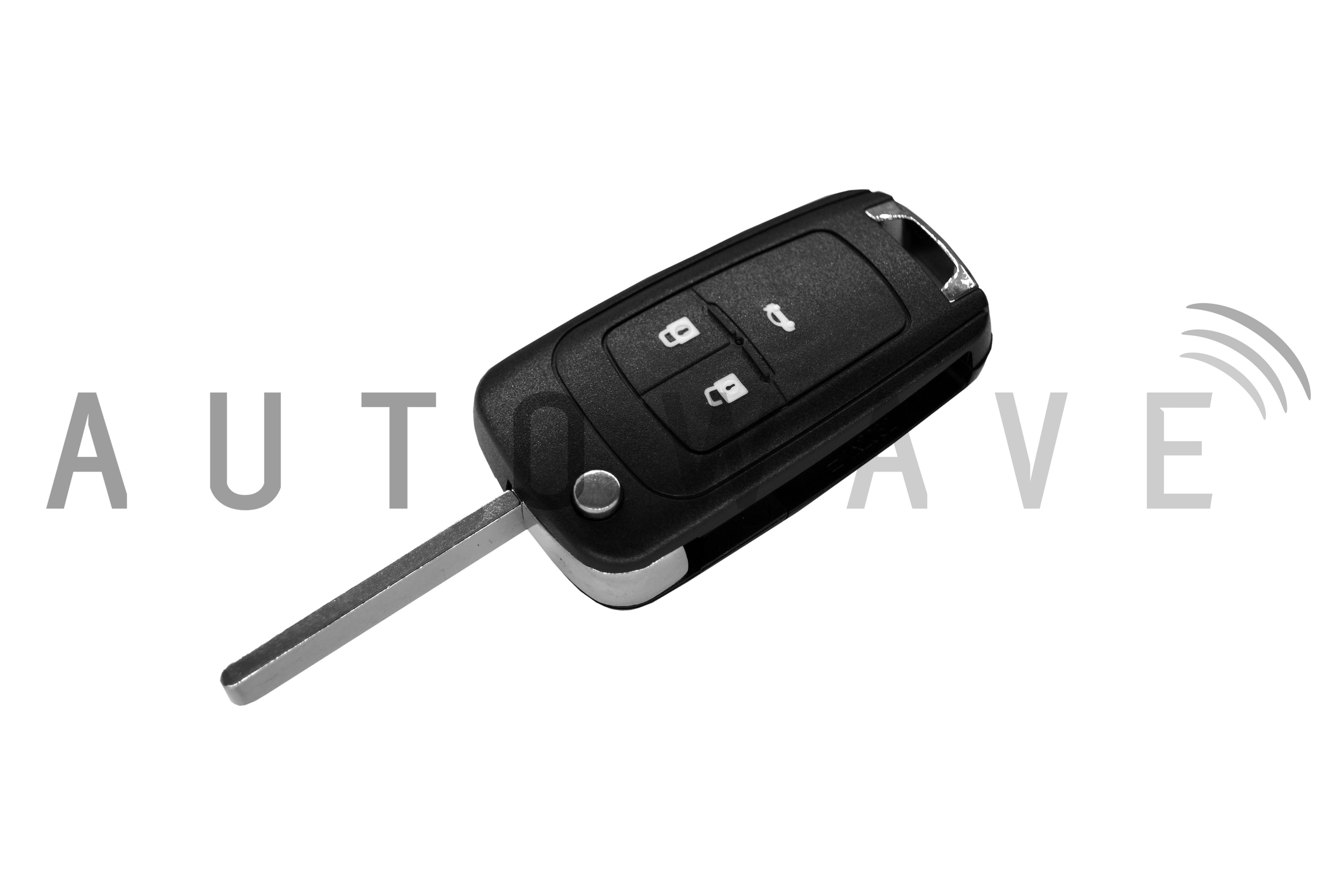 Vauxhall/Opel 3 Button Flip Remote Key HU100