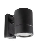 TRALEE 35W GU10 down wall light, IP44, Dark Grey, single