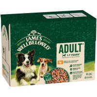 James Wellbeloved Adult Dog Pouch Turkey 90g 12pk x 1