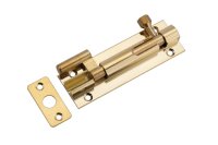 J91300 NECKED BARREL BOLT POLISHED BRASS 75mm