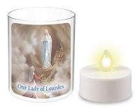Battery Votive Light & Holder/Lourdes   (87844)