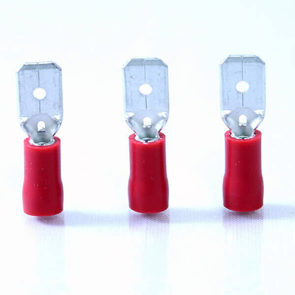 RM50-VR Red Pre-Insulated Male Push-On Terminals 4.8mm (100 Pack)