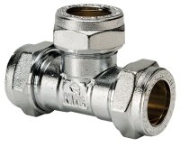 CHROME 15mm 601 CHROME PLATED EQUAL TEE P701