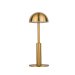Rechargeable Gold Round Top Table Lamp 10x27cmh