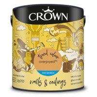 Crown Paint Mid Sheen Overjoyed  2.5l