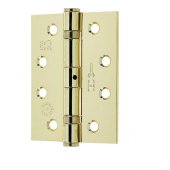 J8500PB G11 4 x 3 Pol Brass Ball Bearing Hinge Square (Pair)