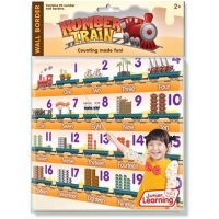 Number Train Wall Border