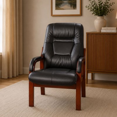 Vera Fireside Chair - Black
