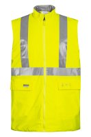 LYNGSOE FR HI-VIS VEST IN PU WITH QUILTED LINING