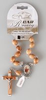 Car Rosary - Single Decade/Olive Wood   (63909)