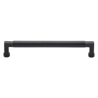C0312 203-BKMT - Heritage Brass Cabinet Pull Bauhaus Design 203mm CTC Matt Black Finish