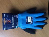 ThermDry Water Resistant Thermal Gloves Size 8 Medium