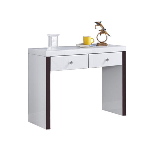 Hollywood Glass 2 Drawer Console Table