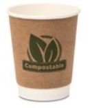 Single Wall Hot Drink Cup - White 227ml/8oz