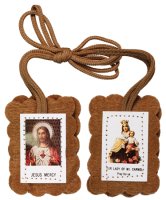 Brown Scapular With Leaflet   (5905)