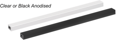 Handle Profile Length 55 Height 42 Natural Anodised Carrying Capacity 500N