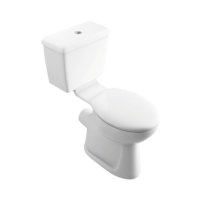 Tucker French Pro Comfort Height Open Back Close Coupled Pan Pack (Pan, 6/4Ltr Push Button Cistern + Soft Close Seat)