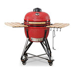 Kamado Black Media Classic 52cm BBQ Smoker - Red 1